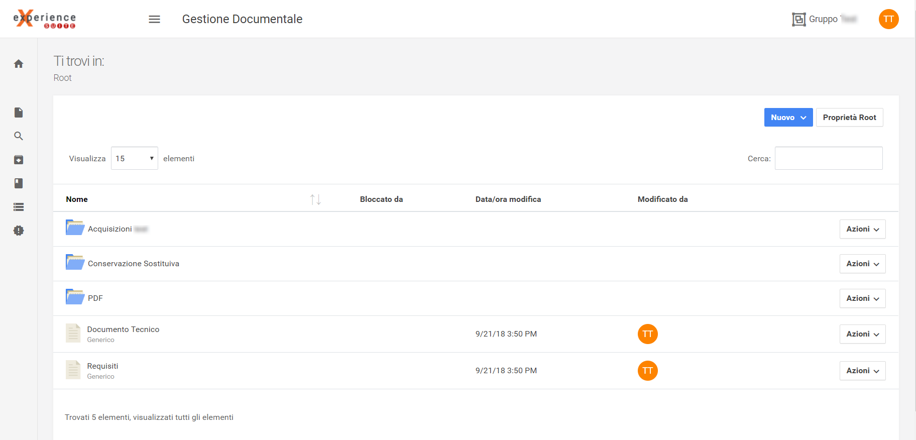 Gestione Documentale a cartelle